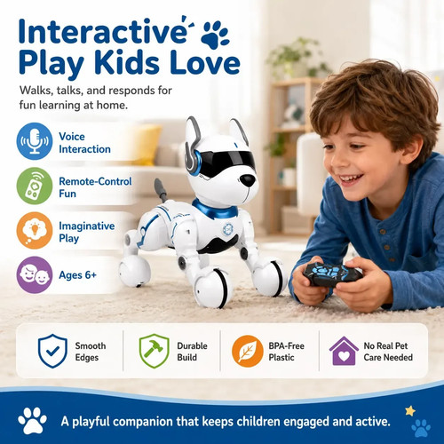 Smart robot dog toy - toy, remote